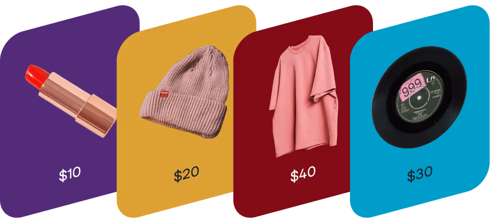 Sell products visual